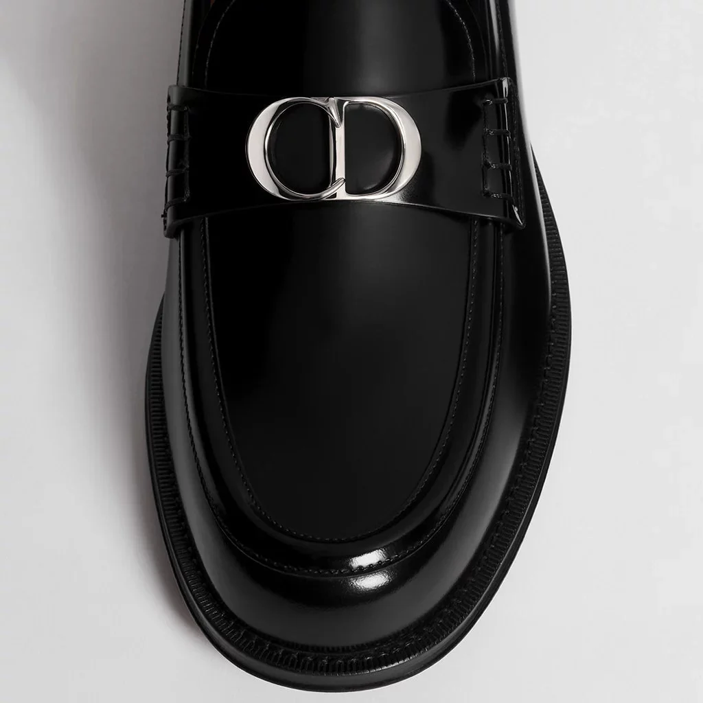 Dior Granville Loafer Black Polished Calfskin - Image 3