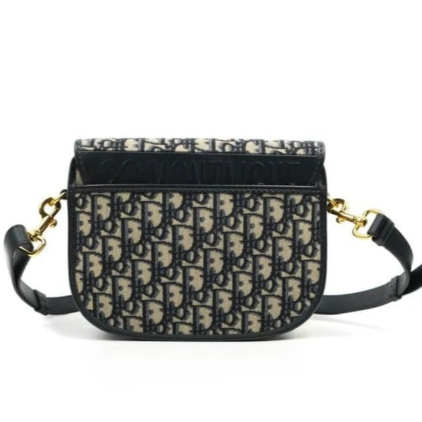 Dior Medium Bobby Bag Blue Oblique Jacquard Canvas - Image 2