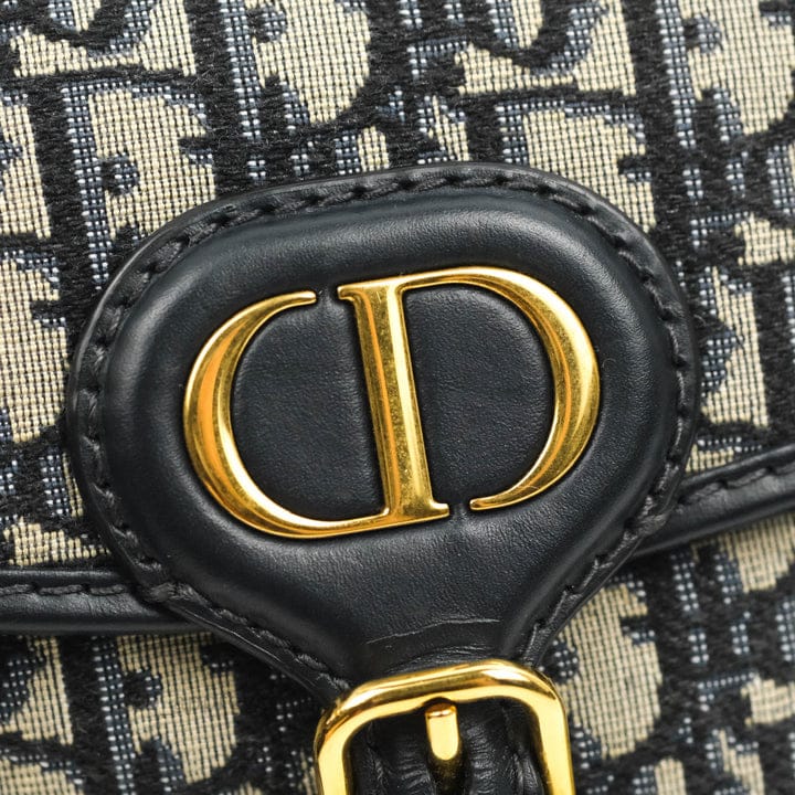 Dior Medium Bobby Bag Blue Oblique Jacquard Canvas - Image 5