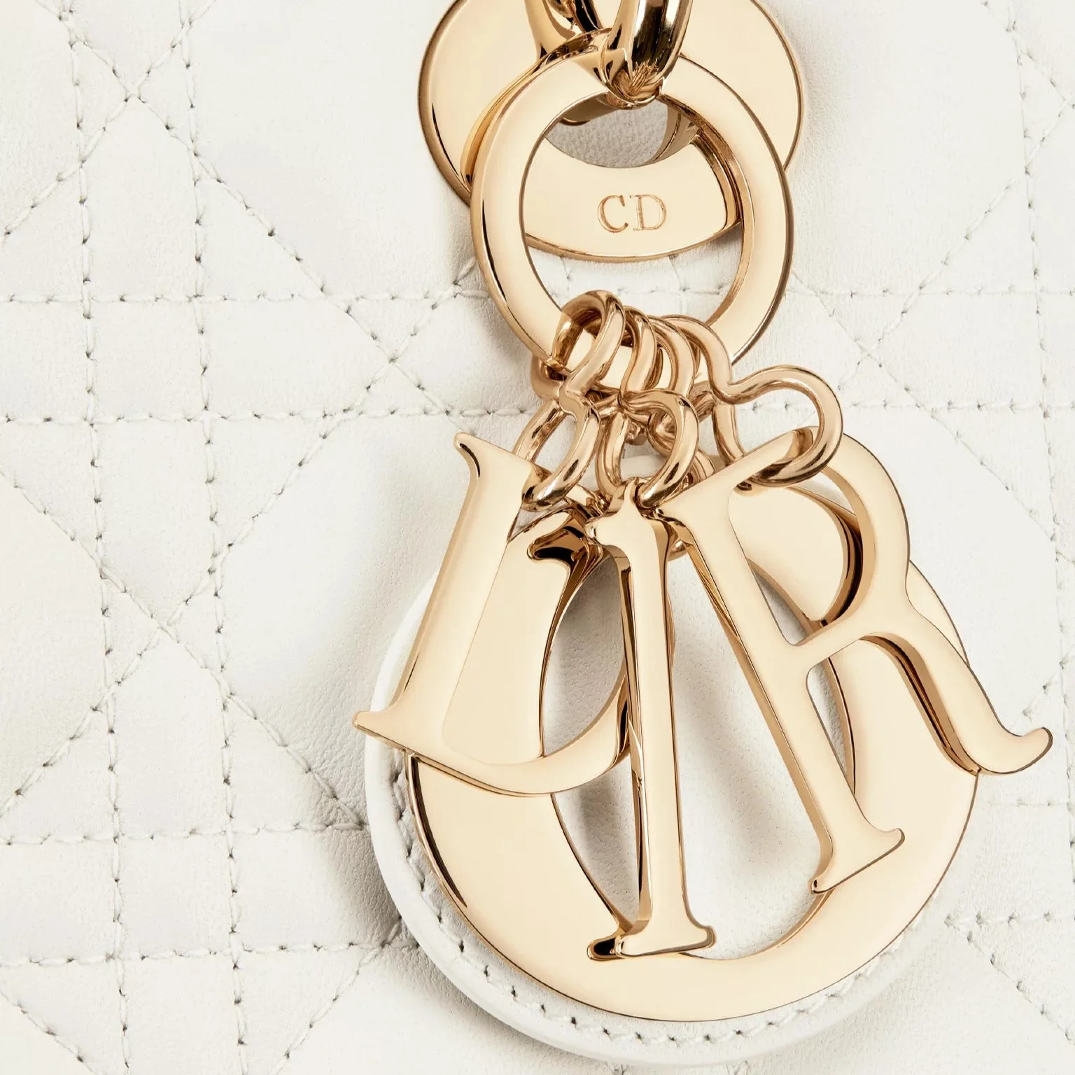 Dior Medium Lady White Bag - Image 6
