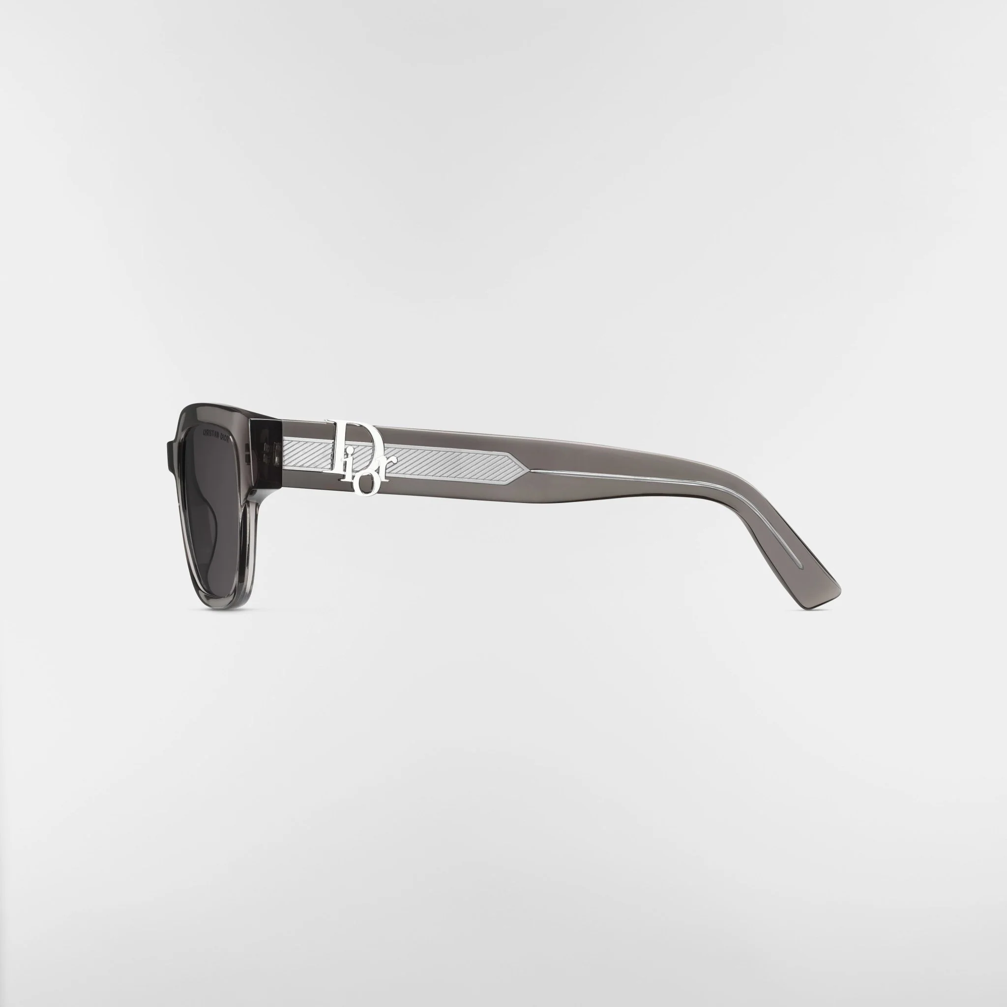 Dior Oblique Square Sunglasses Transparent Black - Image 4