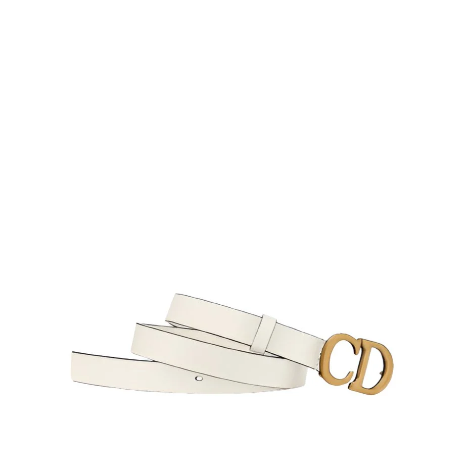 Dior Saddle Belt White Ultrasoft - Image 2