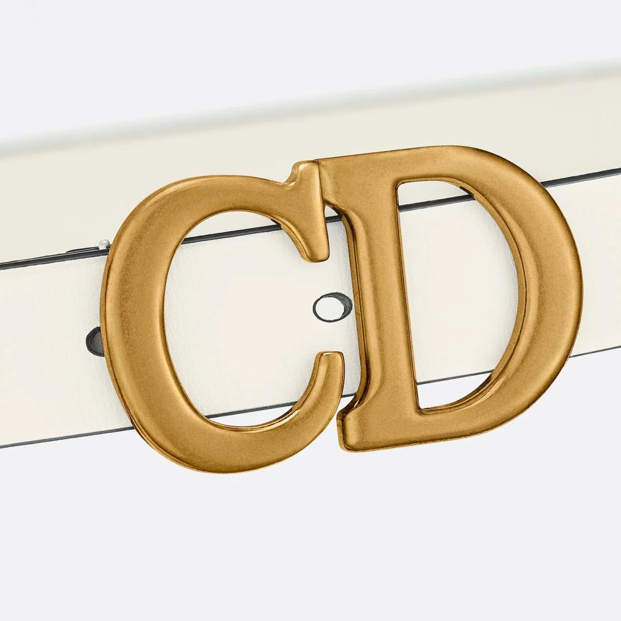 Dior Saddle Belt White Ultrasoft - Image 3