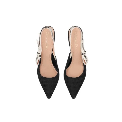 Dior Slingback Pump Black Technical Fabric - Image 3