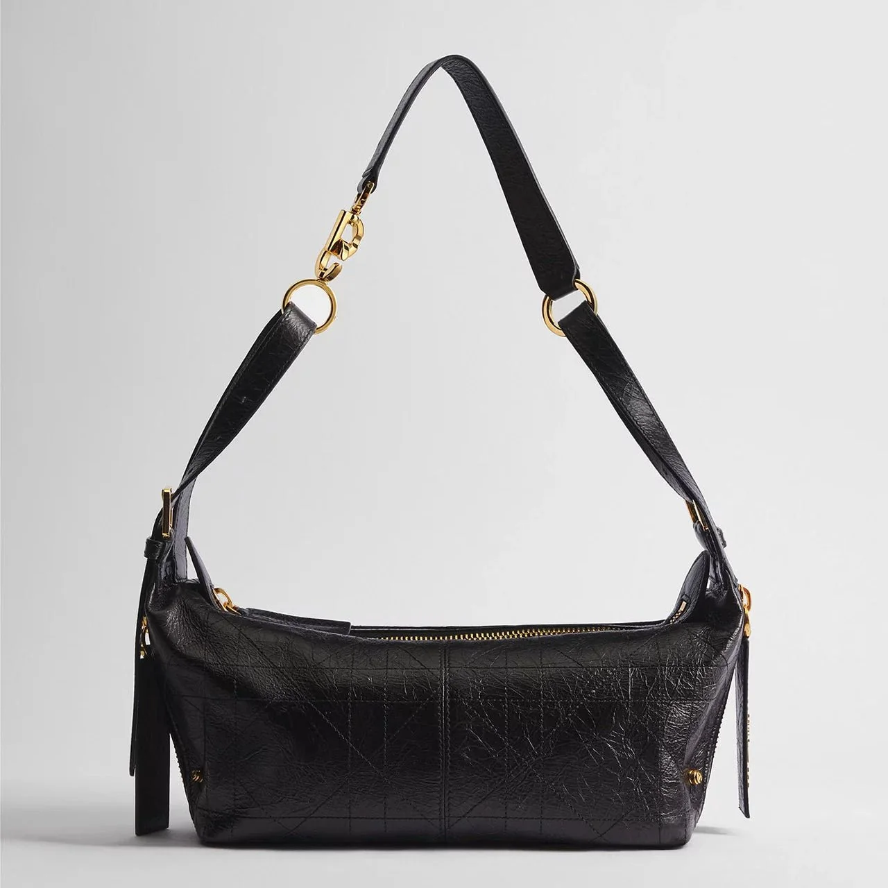 Dior Small D-Journey Bag Made Of Calfskin With a Crinkled Look