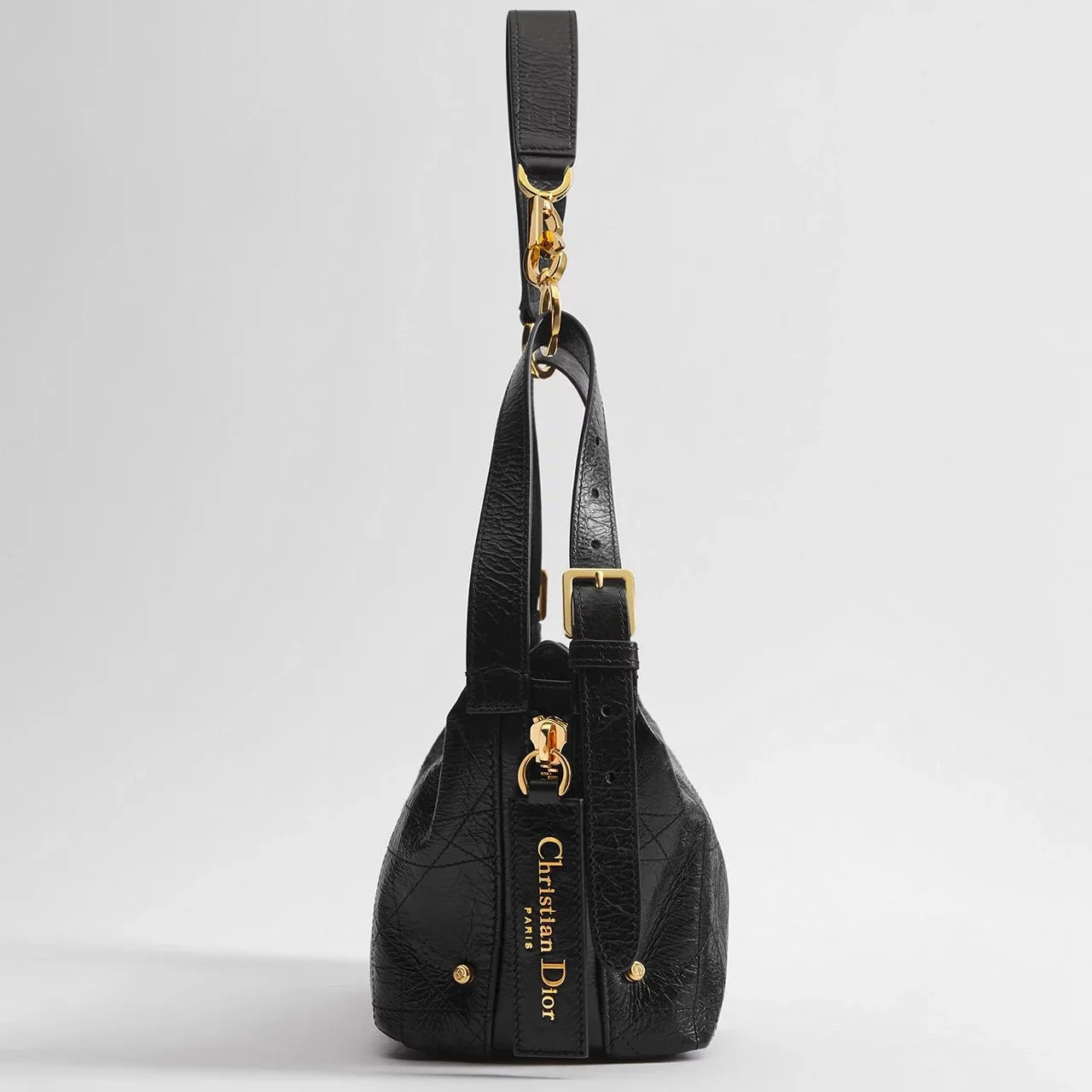 Dior Small D-Journey Bag Made Of Calfskin With a Crinkled Look - Image 3