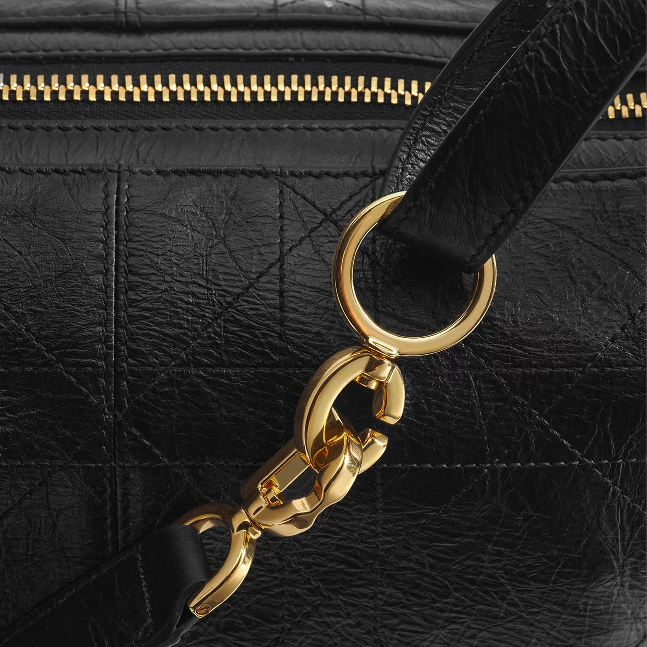Dior Small D-Journey Bag Made Of Calfskin With a Crinkled Look - Image 5