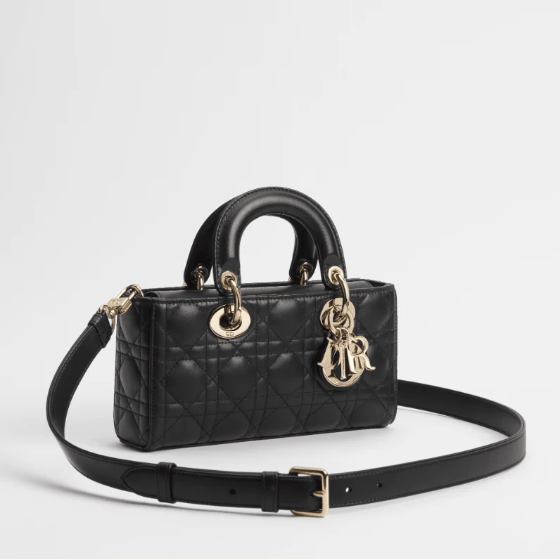 Dior Small Lady D-Joy Bag Black Cannage Lambskin - Image 2