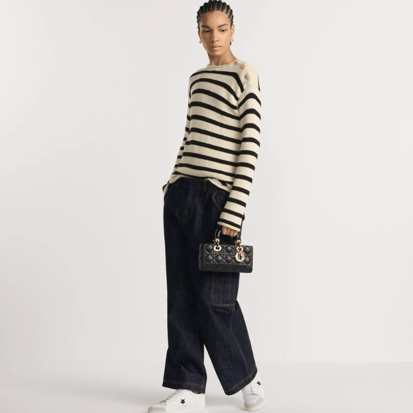 Dior Small Lady D-Joy Bag Black Cannage Lambskin - Image 3