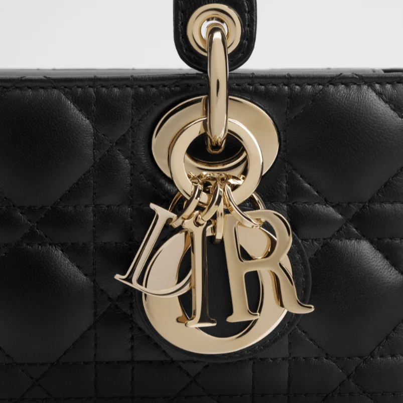 Dior Small Lady D-Joy Bag Black Cannage Lambskin - Image 6