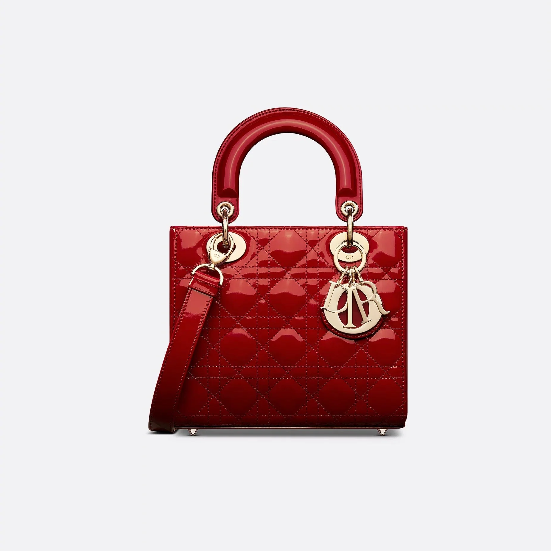 Dior Small Lady Dior Bag Cherry Red - Image 2