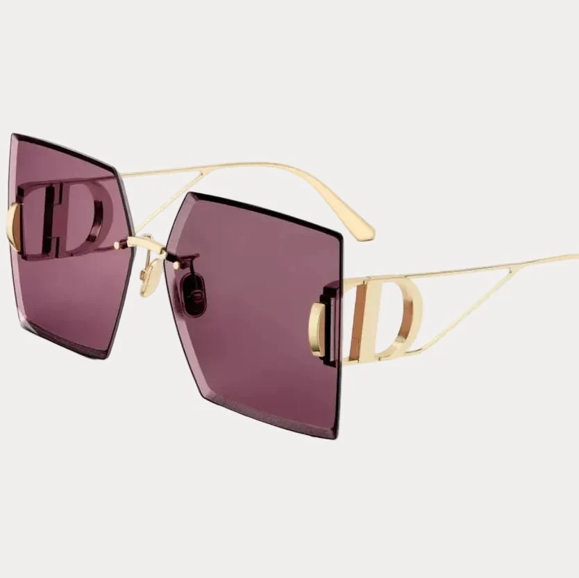 Dior Square Sunglasses With Burple Lenses - Image 2