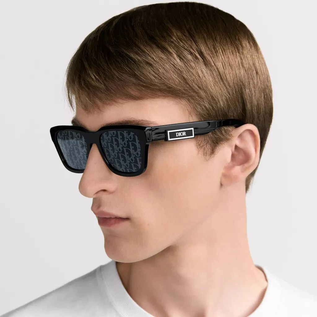 Dior B23 S1I Black Rectangular Sunglasses - Image 5
