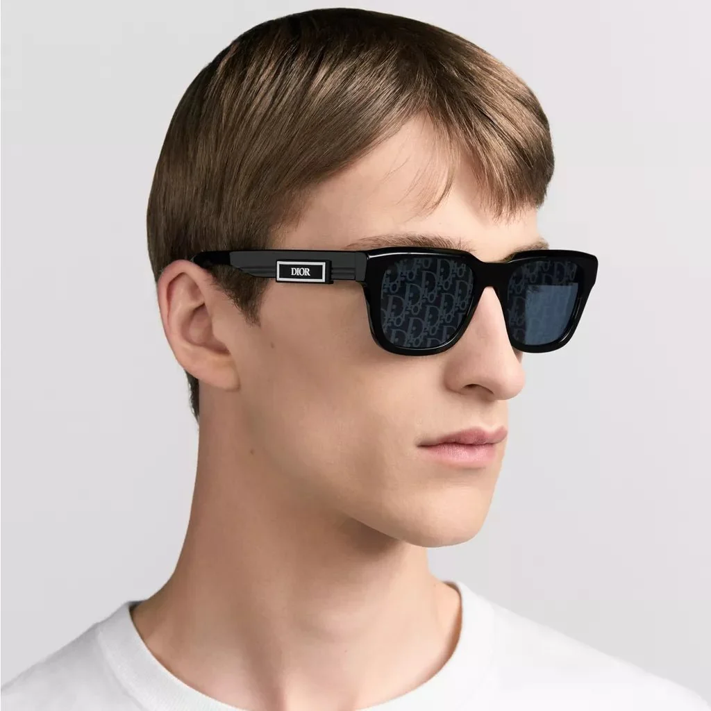 Dior B23 S1I Black Rectangular Sunglasses - Image 6