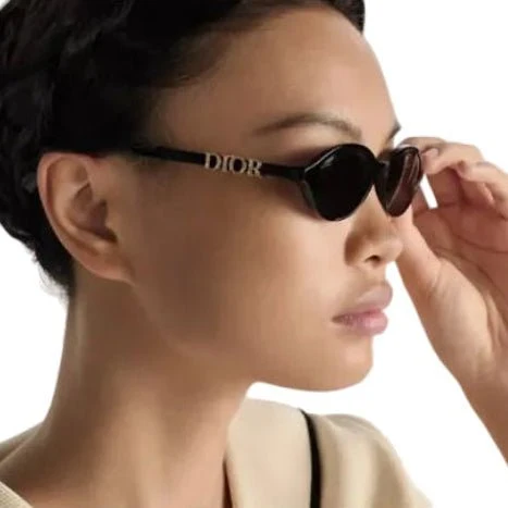 Dior Treasure Black Oval Sunglasses - Image 4