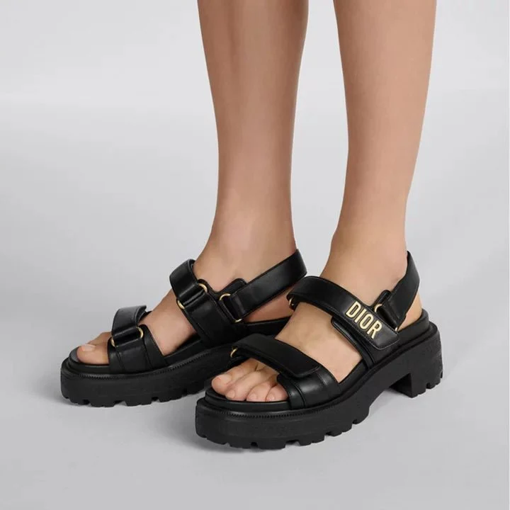 Dior Act Platform Sandal Black Lambskin - Image 4