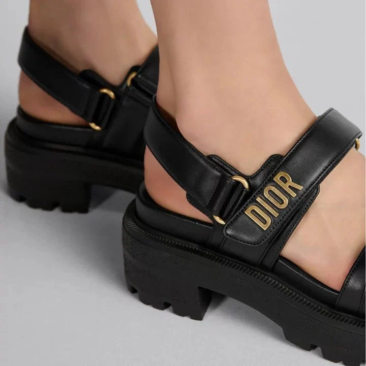 Dior Act Platform Sandal Black Lambskin - Image 6