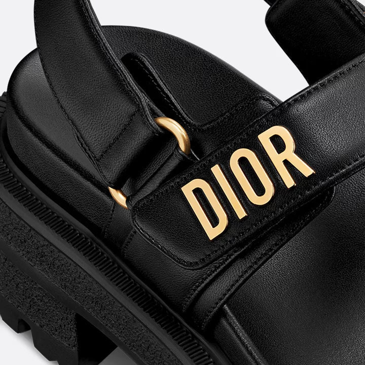 Dior Act Platform Sandal Black Lambskin - Image 7