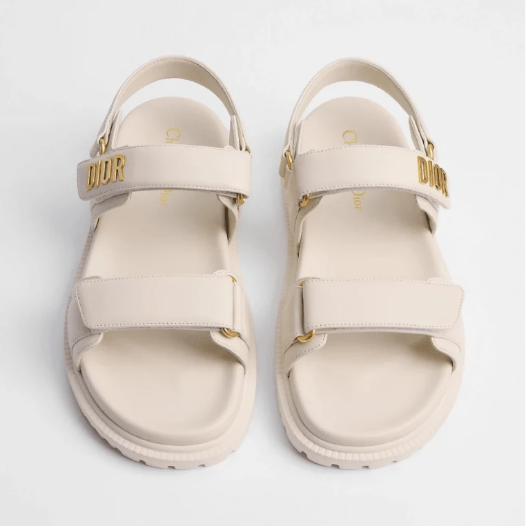 Dior Dioract Sandal White Lambskin - Image 5