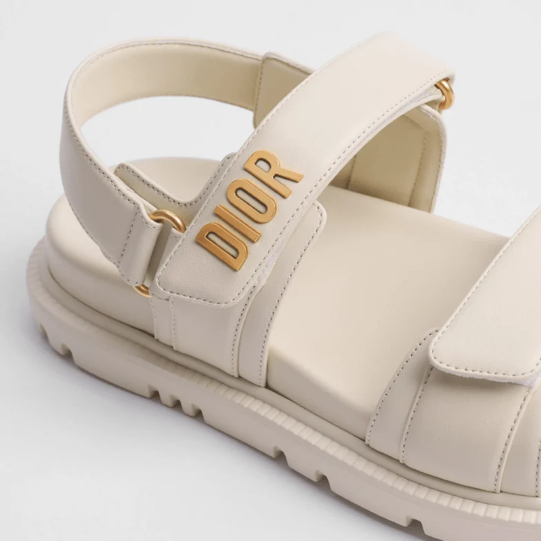 Dior Dioract Sandal White Lambskin - Image 6