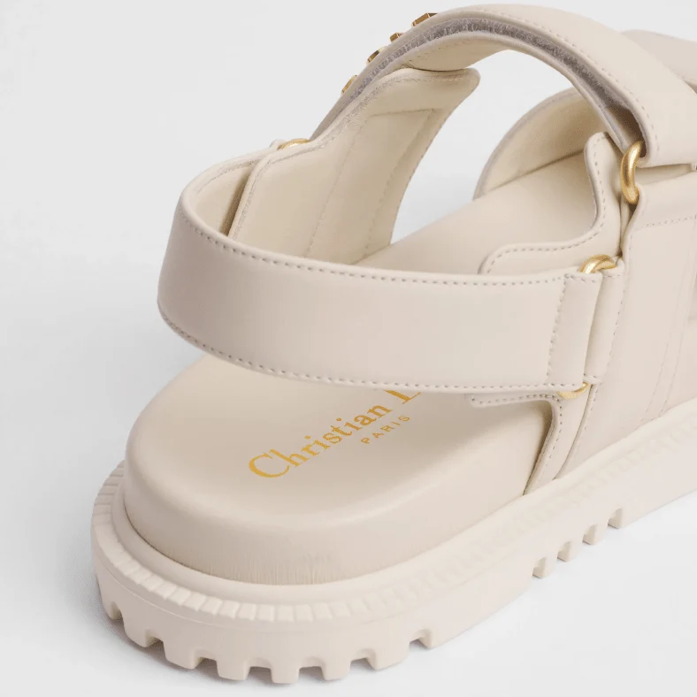 Dior Dioract Sandal White Lambskin - Image 7