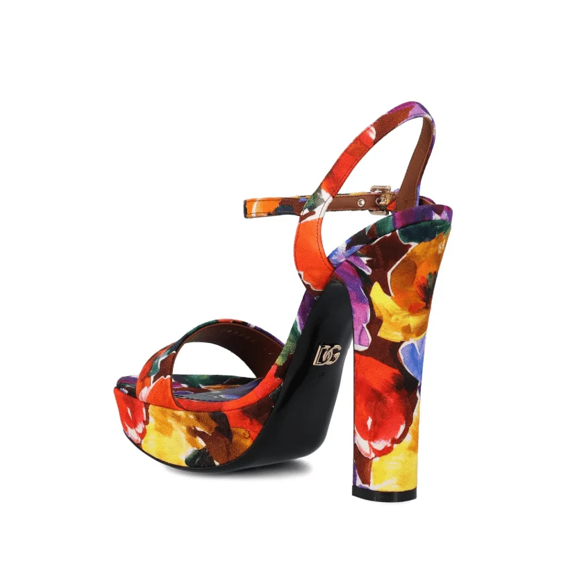 Dolce & Gabbana Brocade Platform Sandals - Image 4