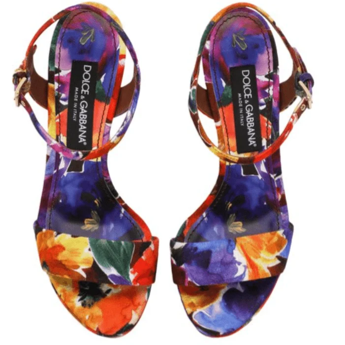 Dolce & Gabbana Brocade Platform Sandals - Image 7