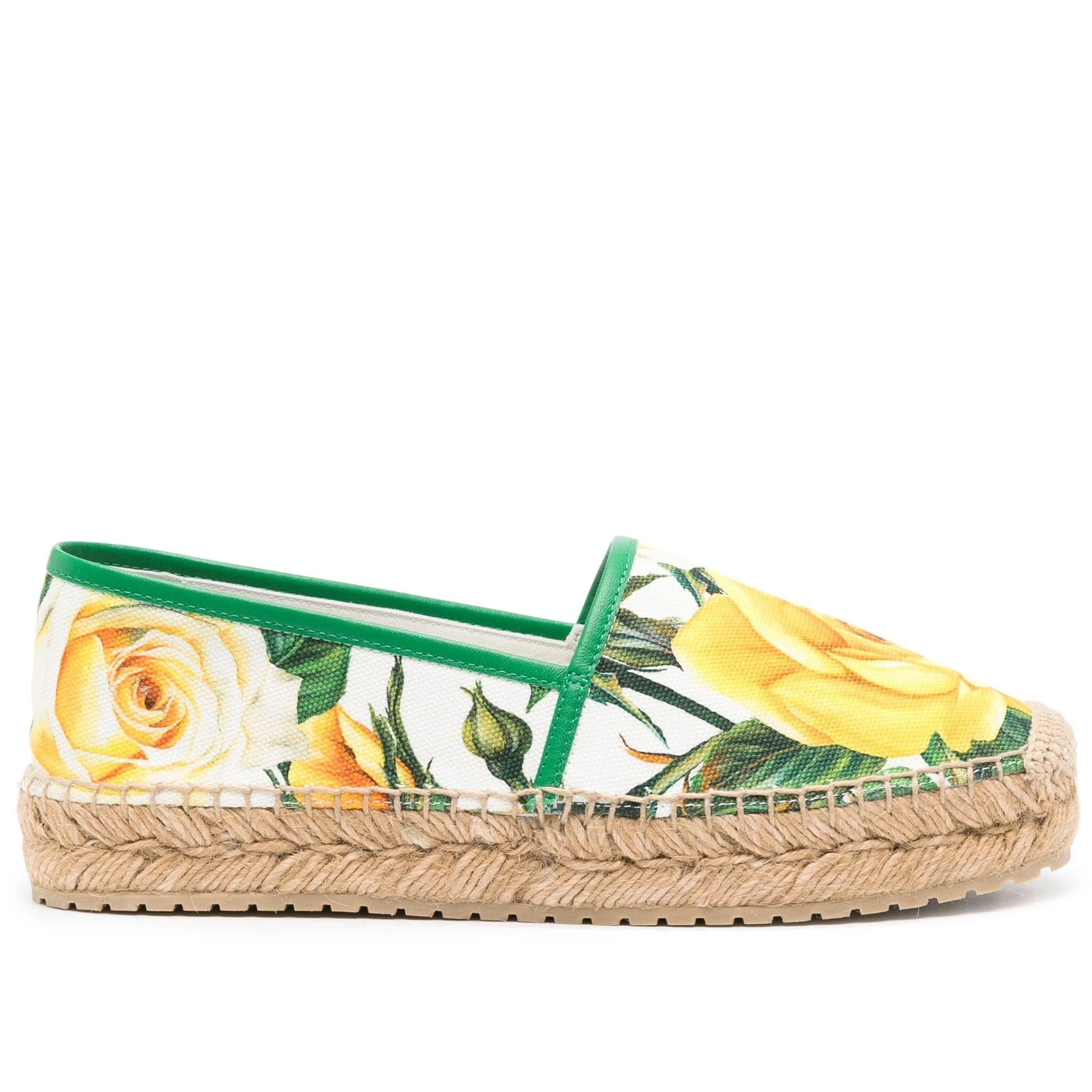 Dolce & Gabbana Floral-Print Canvas Espadrilles - Image 4