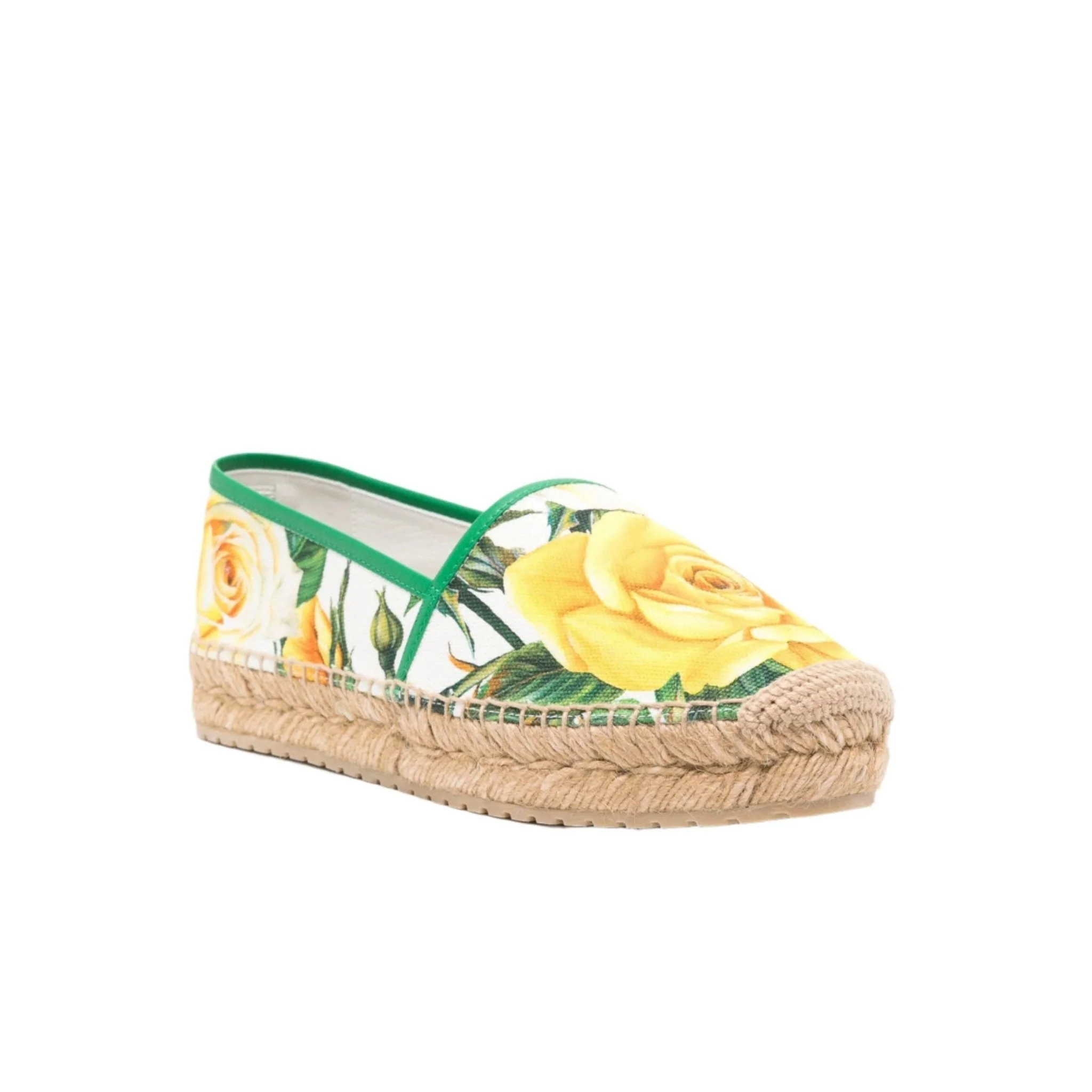 Dolce & Gabbana Floral-Print Canvas Espadrilles - Image 5