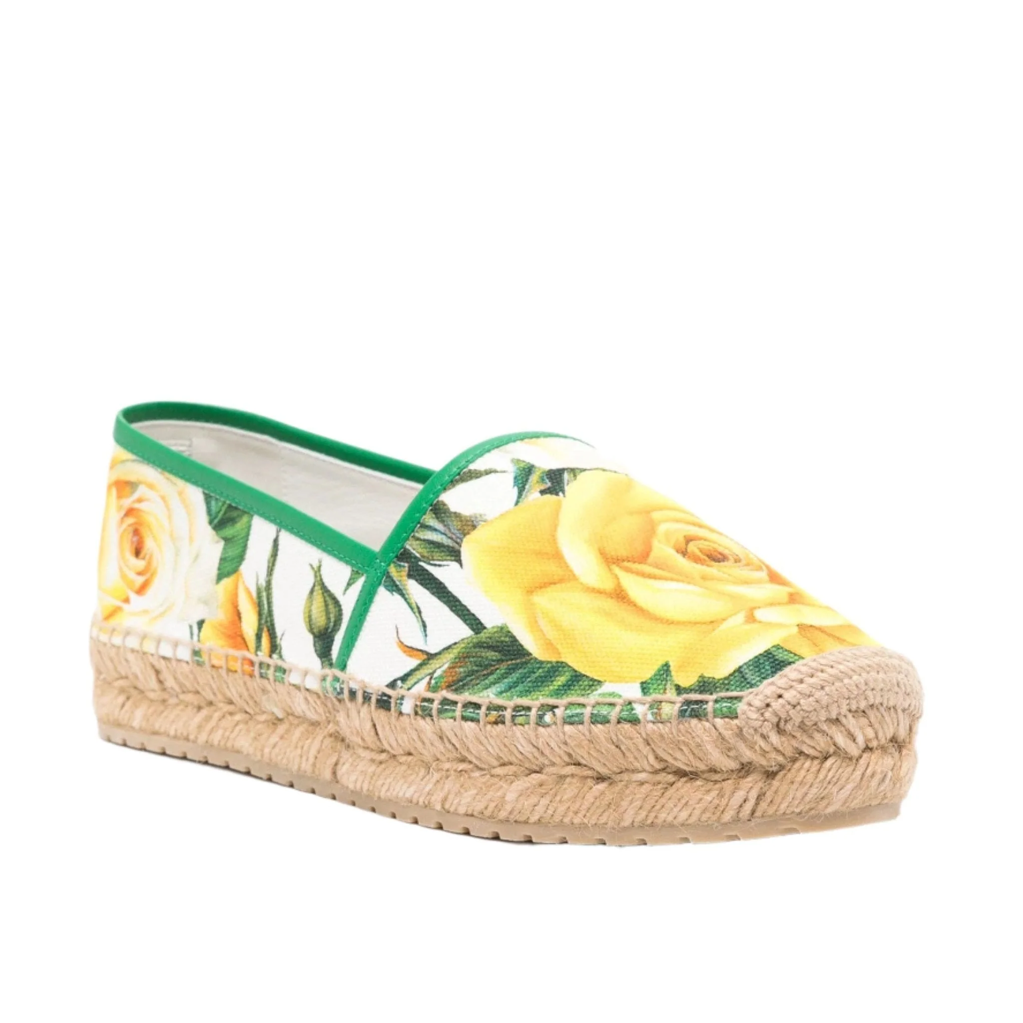 Dolce & Gabbana Floral-Print Canvas Espadrilles - Image 7