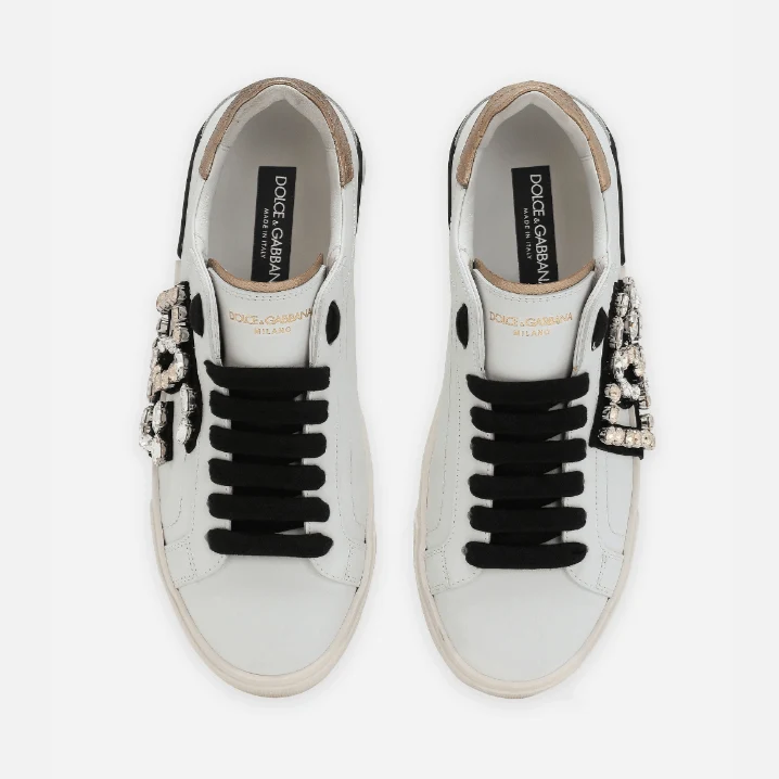 Dolce & Gabbana Portofino Vintage Calfskin Sneaker - Image 3