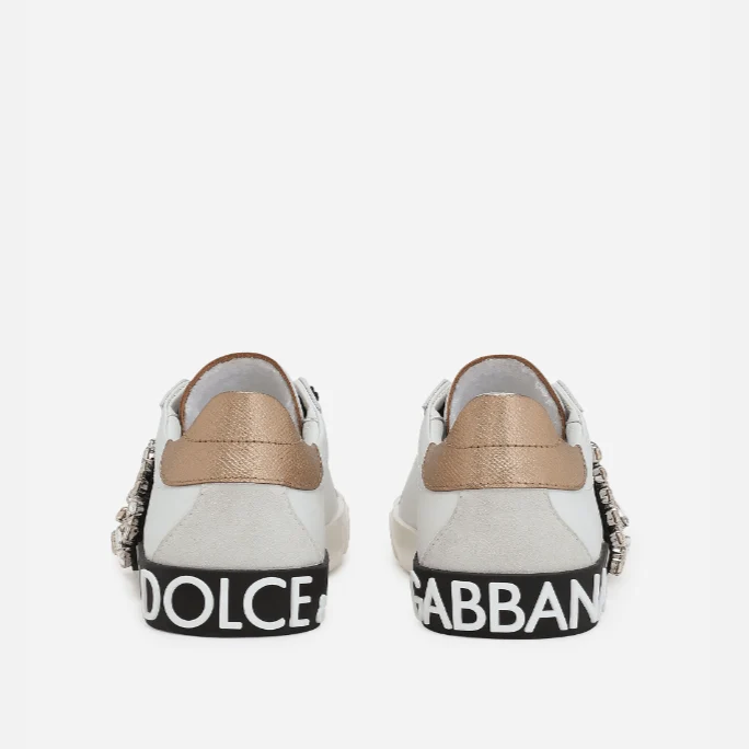 Dolce & Gabbana Portofino Vintage Calfskin Sneaker - Image 4