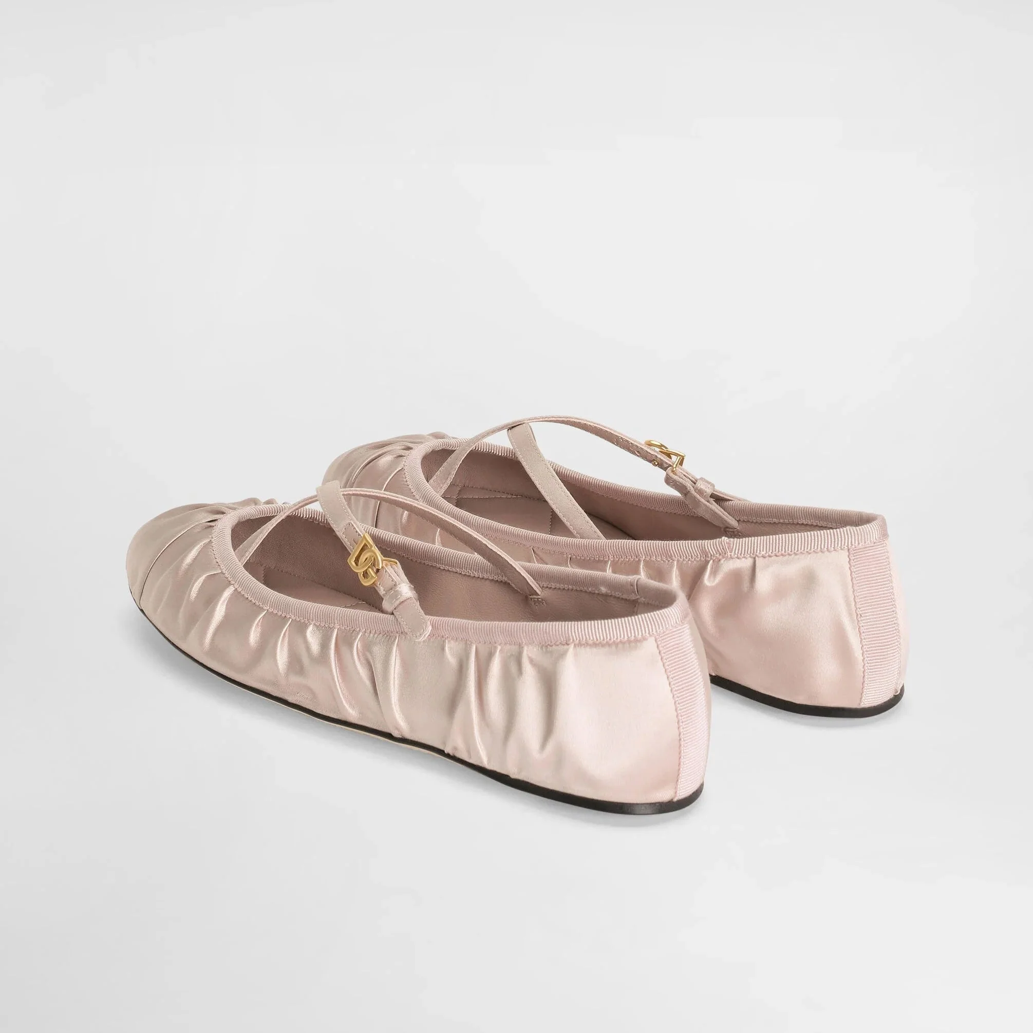 Dolce & Gabbana Satin Flat Ballet Shoes - Image 3
