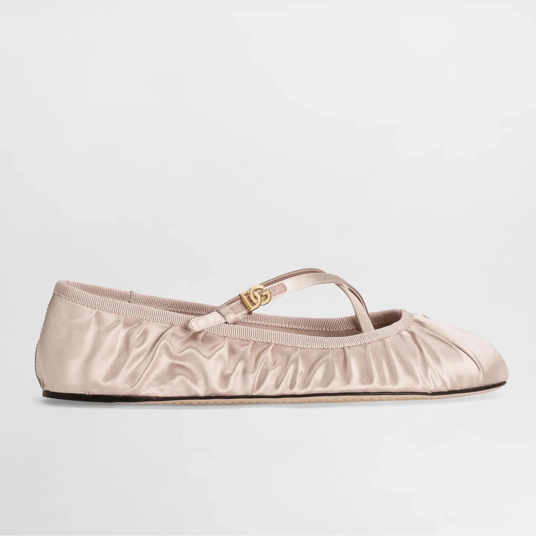 Dolce & Gabbana Satin Flat Ballet Shoes - Image 4