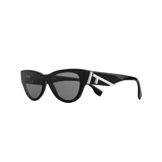 Fendi First Cat-Eye Sunglasses Black / Smoke