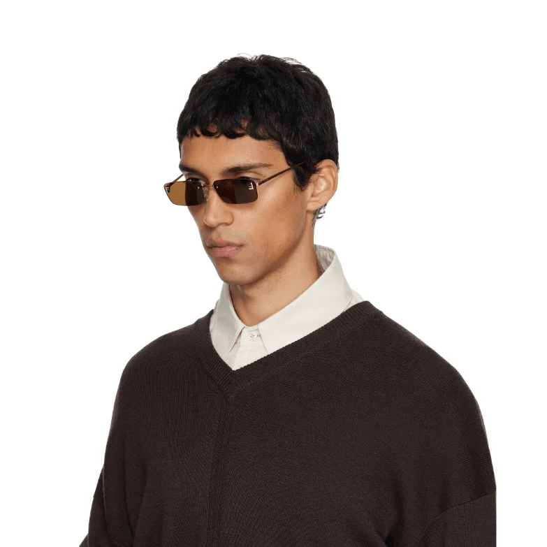 Fendi Gold 'Fendi First' Crystal Sunglasses - Image 2