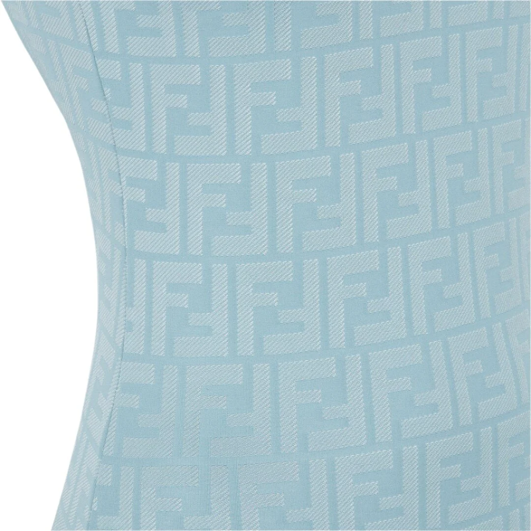 Fendi Reversible One-Piece Blue Swimsuit - Image 5
