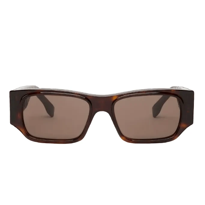 Fendi Sunglasses Brown Rectangular Tortoiseshell - Image 2