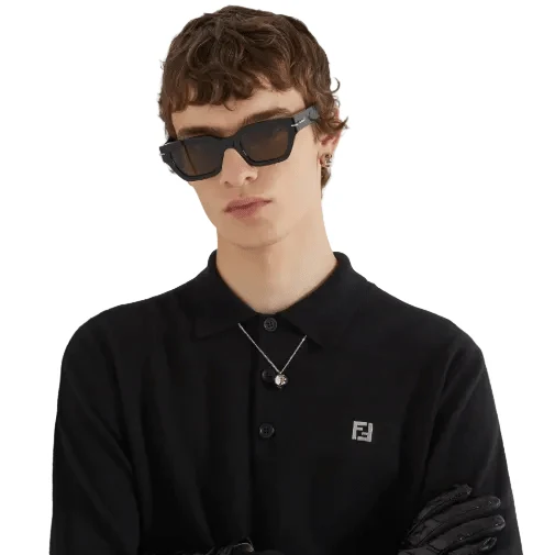 Fendi Sunglasses Selleria Black Acetate - Image 2