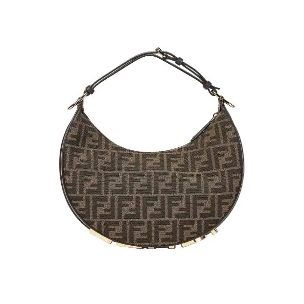 Fendi Graphy Brown FF Fabric Bag - Image 4