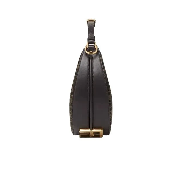 Fendi Graphy Brown FF Fabric Bag - Image 6