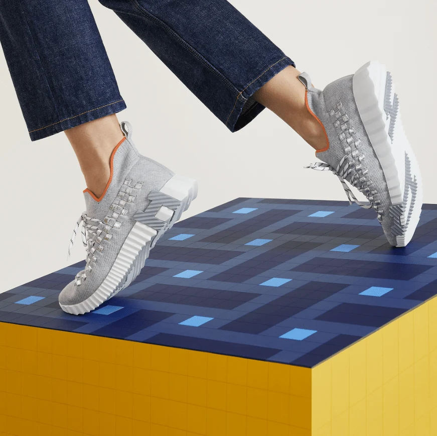 Hermès Flex Slip‑On Sneaker Gray - Image 3