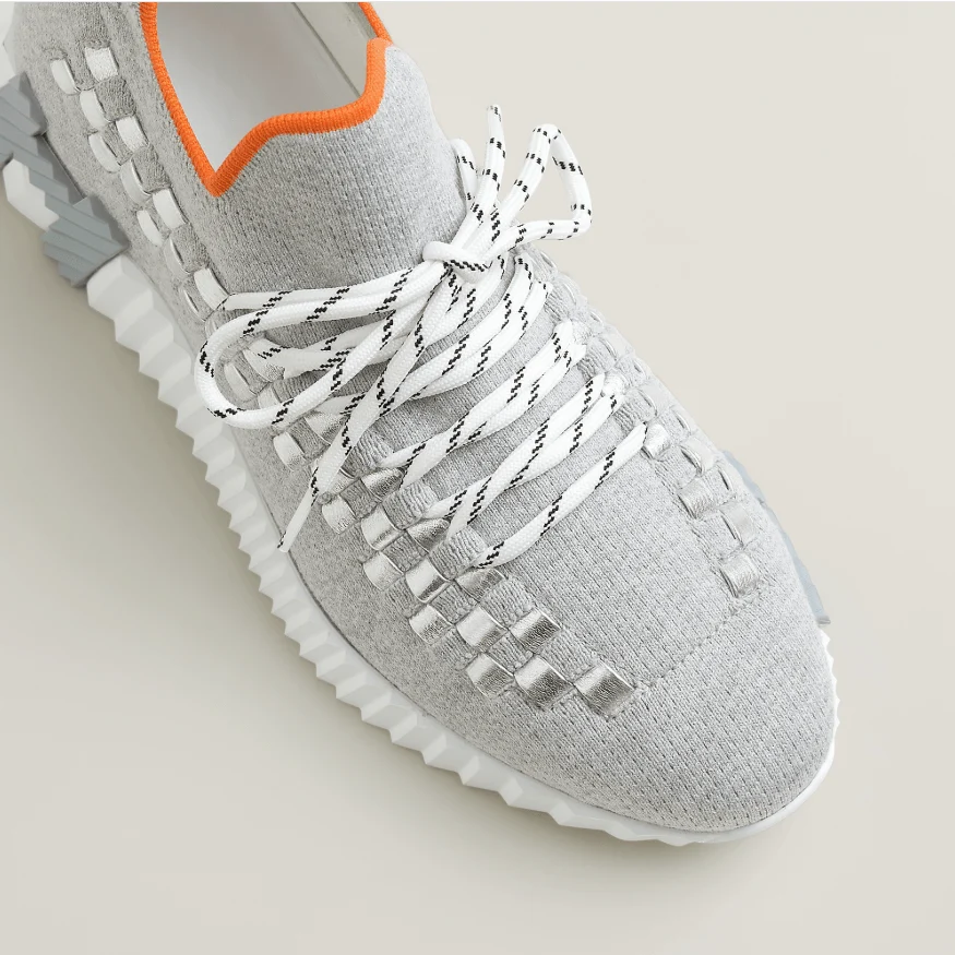 Hermès Flex Slip‑On Sneaker Gray - Image 6