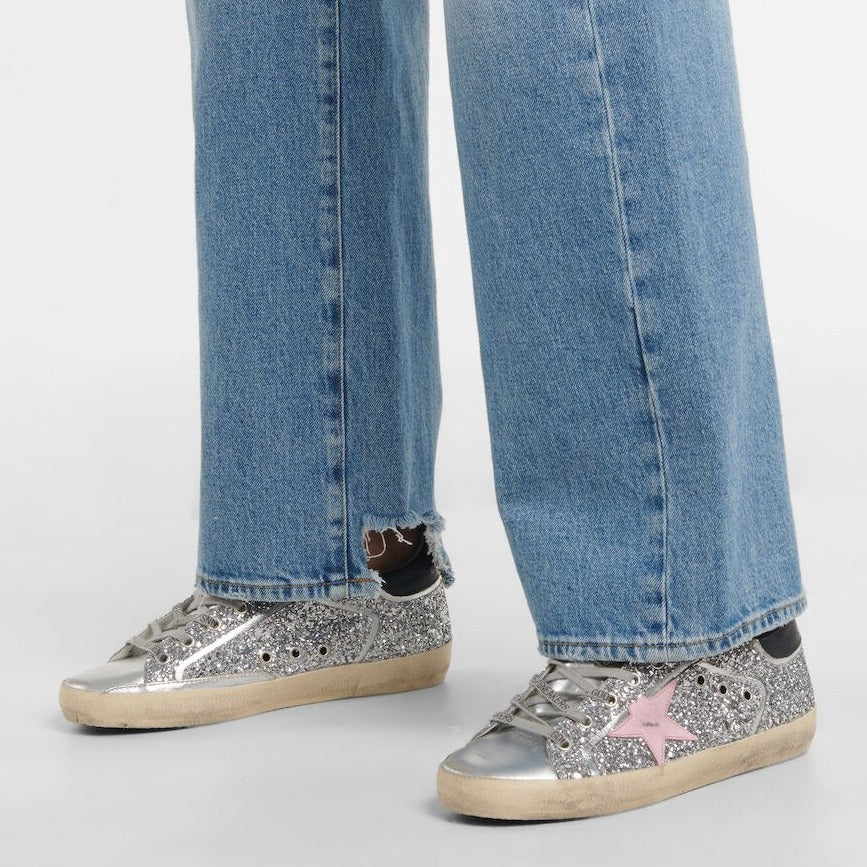 Golden Goose Super-Star Embellished Leather Sneakers - Image 5