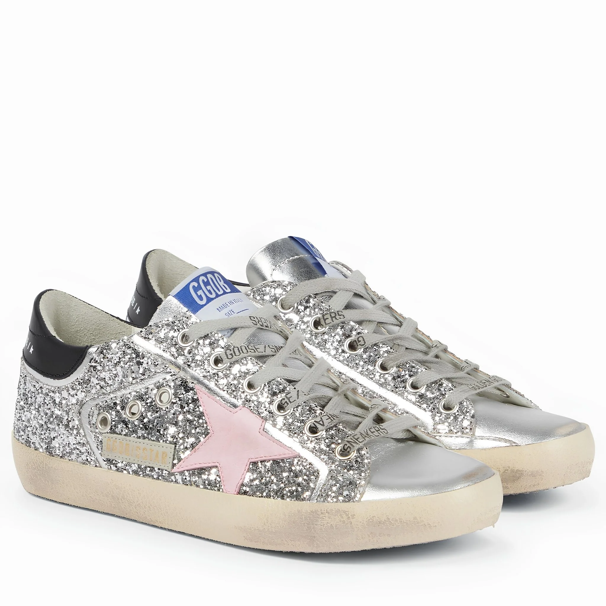 Golden Goose Super-Star Embellished Leather Sneakers - Image 7