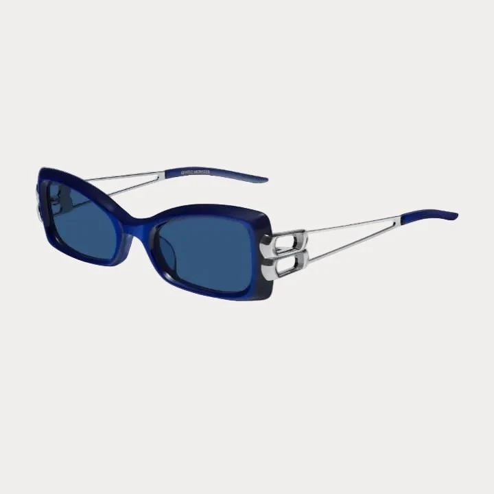 Gentle Monster In Translucent Blue Mixed Frame With Navy Clear Lenses - Image 2