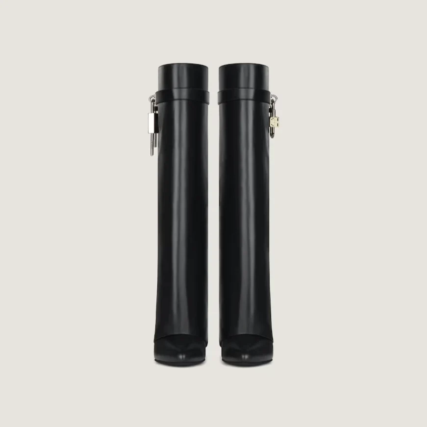 Givenchy Leather Shark Boots - Image 6