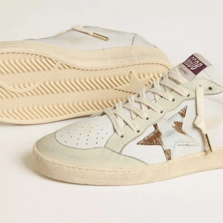Golden Goose Ball Star With Animal-Print Pony Skin Star - Image 3