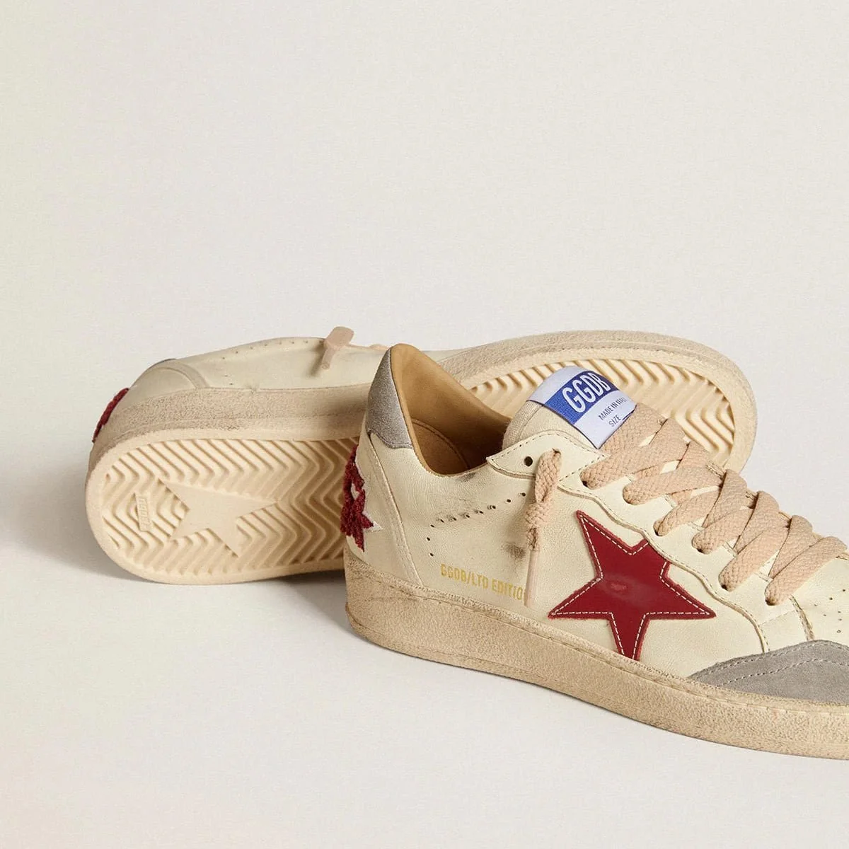 Golden Goose In Nappa With Leather Star And Silver Suede - Image 2
