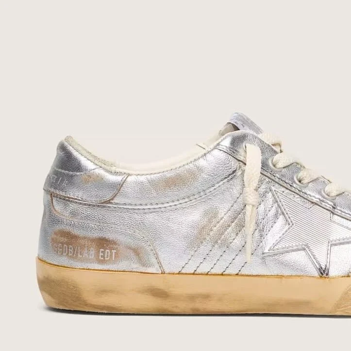 Golden Goose Super-Star LAB in Metallic Nappa With Silver TPU Star - Image 4